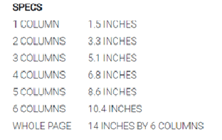 Stabroeknews ads columns size