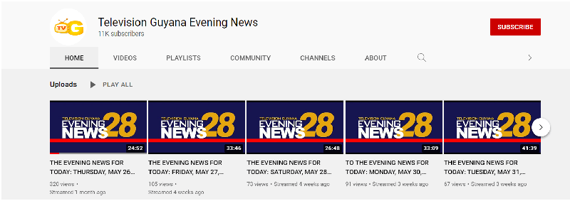 Inews Guyana feature YouTube Channel 2022