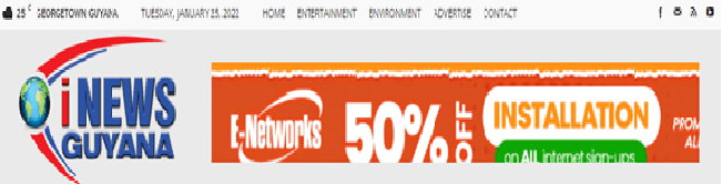Inews Guyana featured enetwork advertisment